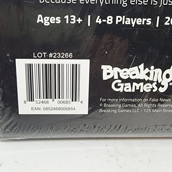 Fake News Image & Topic Card Game by Breaking Games Sealed Brand New - Picture 3 of 4